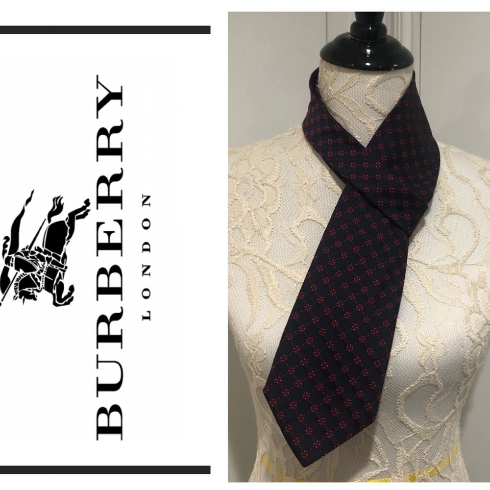 Burberry London Blue Silk Tie‎